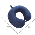 thumbnail image 2 of Almohada de Viaje, Almohada para el Cuello en Forma de U de Espuma viscoelástica 100% Pura, reposacabezas portátil súper liviano, Ideal para Silla de avión, automóvil, hogar, Oficina, Almohada para, 2 of 7
