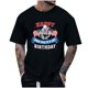 thumbnail image 2 of Tops para hombre, blusas y camisas de cuello redondo y manga corta para hombre, tops casuales de cuello redondo y manga corta con estampados especiales para hombre., 2 of 5