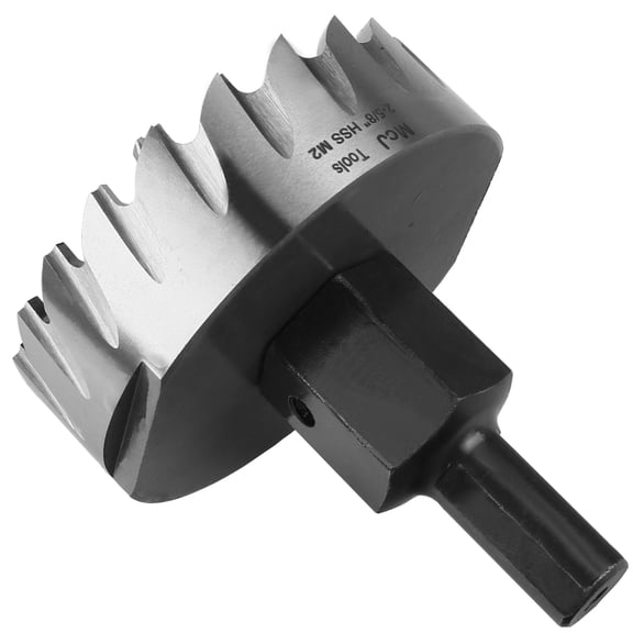 McJ Tools 2-5/8 Inch HSS M2 Drill Bit Hole Saw for Metal, Steel, Iron, Alloy; Ideal for Electricians, Plumbers, DIYers, Metal Professionals