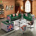 thumbnail image 1 of Industrial Retro Aviato Sofa Living Room Furniture Leather  Sofas Set Chair Personalization Pub Club Studio Kanepe Combination My Lux Decor Round, 1 of 17