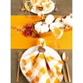 thumbnail image 5 of DII Solid Pumpkin Spice Heavyweight Fringed Table Runner, 5 of 8