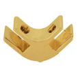 thumbnail image 3 of CRL GFC2901BR Brass 1-1/2" Long 2-Way 90 Degree Deluxe Glass Furniture Connector for 1/2" Glass, 3 of 3