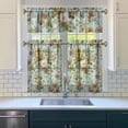 thumbnail image 3 of Pioneer Kitchen Curtains and Valance Set 36 Inch Tier Vintage Floral Pattern 3 Pieces Set Dining Room Small Curtain Drapes Cafe Curtains Valance for Home Decor Rod Pocket, 3 of 6
