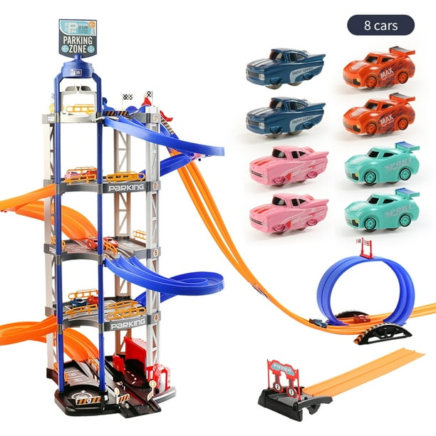 Race Car Tracks Toddler Toys for 2 3 4 5 6 Year Old Boys Girls Gifts