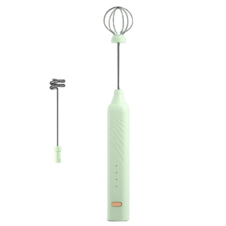

cdar 1 Set Electric Egg Beater 3 Speeds USB Charging Low Noise Double Rod One Key Start Electric Milk Frother for Kitchen Electric Egg Beater