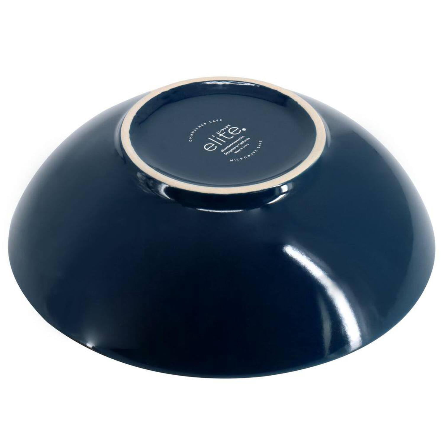 Gibson Elite 142747.16 Priya Reactive Glaze Sto are Dinnerware Set, Blue - 16 Piece