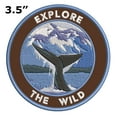 thumbnail image 2 of Explore The Wild! 3.5 Inch Iron Or Sew On Embroidered Fabric Badge Patch Seek Adventure, National Park Iconic Series, 2 of 2