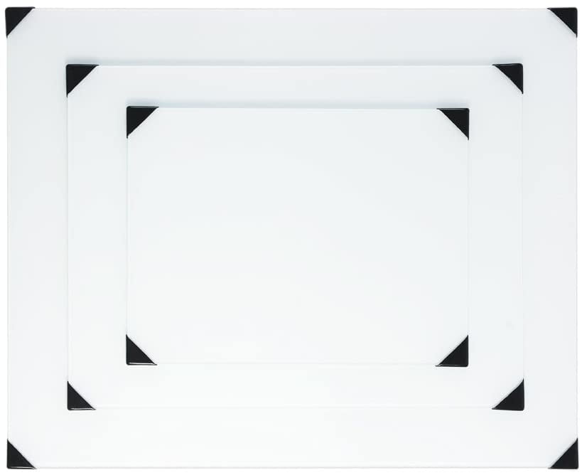 New Wave POSH Glass Table Top Palette, White, 16" x 20"