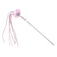 thumbnail image 1 of Fairy Cat Teaser Colorful Long Rod Beaded Pet Toy para gatos de interior Regalos divertidos , Rosa gris Sunnimix Varita mágica de gato, 1 of 8
