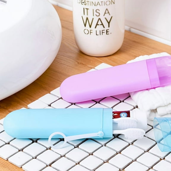 Premium Toothbrush & Toothpaste Storage Box – Shatterproof Water-Resistant Travel Case for All-in-One Dental Protection, Perfect for Gym & Office