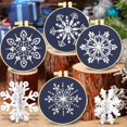 thumbnail image 4 of Kit de bordado Armindou Christmas Snowflake, 4 aros, 13 cm, 4 of 7