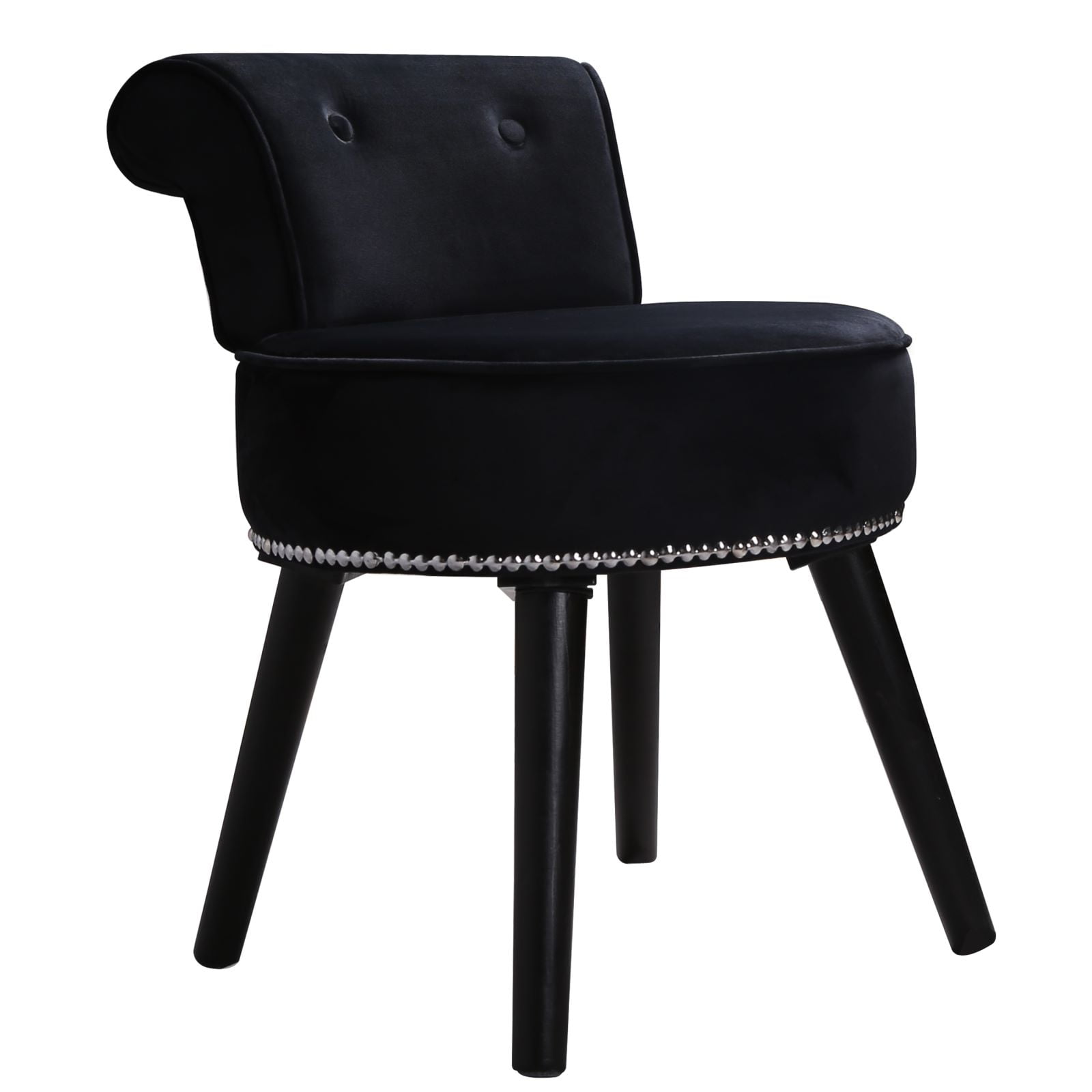Black makeup vanity sale chair