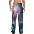 thumbnail image 3 of Balery Men'S Lighthouse Waves Torrential Rain Pants,Sleepwear Pants,Pajama Pants,Pj Bottoms Drawstring And Pockets-Small, 3 of 9