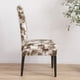 thumbnail image 3 of Cubierta de Taburete de Silla, con Respaldo Bajo Corto Spandex Trasera 45-55 Soledad Fundas de asiento de silla de comedor, 3 of 10