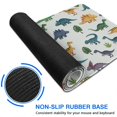 thumbnail image 6 of Long Mouse Pads for Desk,Colorful Dinosaurs Floral White Pattern Desk Mats on Top Of Desks, Desk Mouse Pad Extra Large with 3mm Non-Slip Base and Stitched Edge for Gaming,Office,Work,Home 35.4"x15.7", 6 of 6