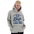 thumbnail image 4 of Dont Like Dogs or You Funny Pet Unisex Plus Fleece Graphic Hoodie Brisco Brands 2X, 4 of 5