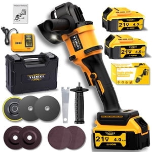 The 2025 brand new rechargeable angle grinder, cordless polishing machine, comes with ion batteries, a fast charger
