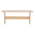 thumbnail image 6 of Linon Talon Pine Wood Corner Dining Nook Set in Unfinished, 6 of 29