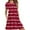 Wine, variant on Erwazi Summer Casual Dresses for Women Swing Short Sleeve T Shirt Dresses Tiered Flowy Beach Mini Dress with Pockets