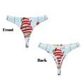 thumbnail image 3 of Fotbe Funny Christmas Gnome Tanga Sin Costuras para Mujer con Estampado – Panties Invisibles, Transpirables y Cómodos para Uso Diario-Small, 3 of 6