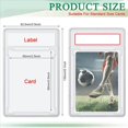 thumbnail image 2 of 40 Pcs Étui Protecteur de Cartes à Collectionner Acrylique Transparent Porte-Cartes avec Étiquette Positionnement Pochettes Rigides, 40 x Pochettes de Cartes Gradées, Transparent, 2 of 7
