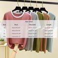 thumbnail image 3 of Annhoo Pajama Tops for Women Spring Summer Block Color Crewneck Loose Short Sleeve Shirts Soft Comfy Clothes, 3 of 5