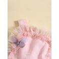 thumbnail image 4 of Bagilaanoe Newborn Baby Girl Summer Rompers Dress Butterfly Sleeveless Bodysuits 3M 6M 12M 18M 24M Infant Tulle Patchwork A-line Dresses, 4 of 9