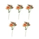 thumbnail image 1 of Ramo de flores artificiales Queen de 5 ramas y 25 cabezas, mini rosas para boda, hogar y oficina. naranja, 1 of 9