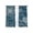 Teal Blue, variant on Brown Flowers Sheer Curtains 45 Inch Length 2 Panels Set Window Treatments, Spring Floral Botanical Modern Art Rod Pocket Semi Curtains for Living Room/Bedroom/Kitchen Décor, 104"W x 45"L