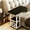 Light Luxury Extra Large Desktop Size 15.75*31.5inch Black, variant on Mobile Nightstand with Wheels, Height Adjustable Bedside Table with Storage Shelf, Rolling Side End Table for Bedroom, Dorm, Living Room, Easy Assembly& Space-Saving Caster Table for Small Spaces.