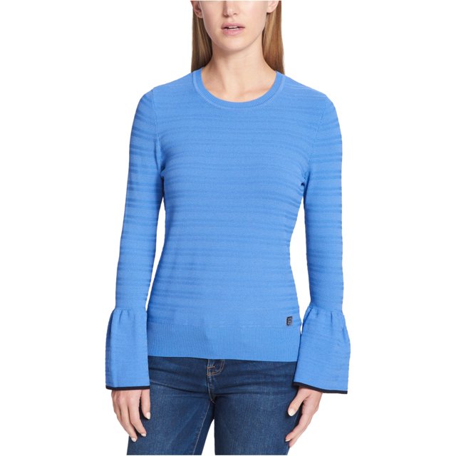 Suéter Texturizado Tommy Hilfiger para Mujer Azul Extragrande