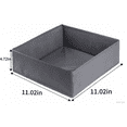 thumbnail image 4 of NEWJOEY Closet Drawer Organizers 12 Pack, Foldable Storage Bins with Dividers, 3 Sizes Fabric Dresser Boxes for Clothes, Gray, 4 of 6
