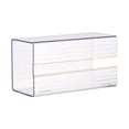 thumbnail image 2 of Funda para caja de pañuelos, soporte para papel de servilleta, soporte para colgar en la pared transparente para armario, dormitorio, baño, Wo Blanco BLESIY Sostenedor del tejido, 2 of 8