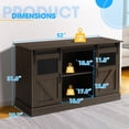 thumbnail image 3 of Haverchair 55-75 Gallon Fish Tank Stand with Power Outlet, Heavy Duty Large Aquarium Stand with Sliding Barn Door and Cabinet Storage for 2 Fish Tank Turtle Tank Reptile Terrarium, 1000LBS Capacity, 3 of 9