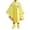 Yellow, variant on Boys Girls Rain Poncho Sheep Cartoon Printed Overhead Style Adjustable Drawstring Hood Loose Fit For Casual Outdoor Activities,Sized 13-16Y