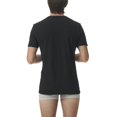 thumbnail image 5 of adidas Men T-Shirt, 2-pack - Crew Neck Shirt, Active Flex Cotton, solid colour Black L (Large), 5 of 5