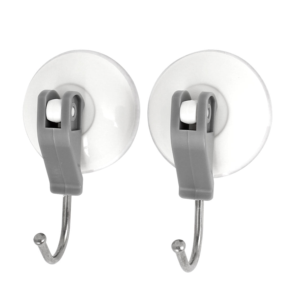 Unique Bargains 2pcs 2kg Load Home Storage Hooks Tiles Glass Wall