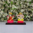thumbnail image 4 of Lakshmi Ganesha Statue Laxmi with Ganesha Idol Gajanan Dhan Lakshmi Deity Housewarming Gift Lakshmi Ganesha Sculpture Hindu God Goddess Statue Diwali Pooja Decor Housewarming Gift - AtoZ India Cart, 4 of 5