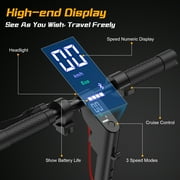 550W Electric Scooter for Adults, 21 Miles Range & 19 MPH Max Speed, 48V 15A Battery, 10 Pneumatic Tires, Foldable E-Scooter with APP Control, Headlight & Turn Signals – Commuting Gift,Black
