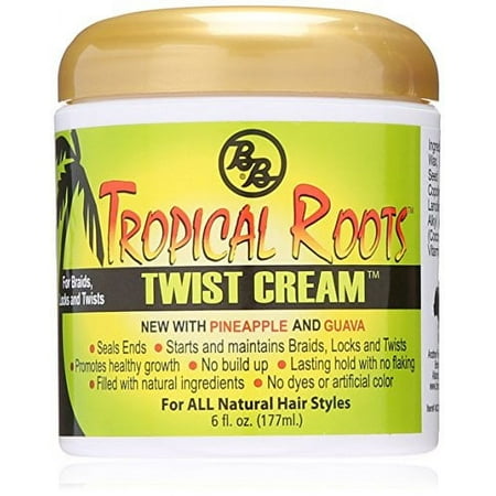 Bronner Bros. Tropical Roots Twist Hair Styling Cream with Essential, 6 Ounce, 1 Piece