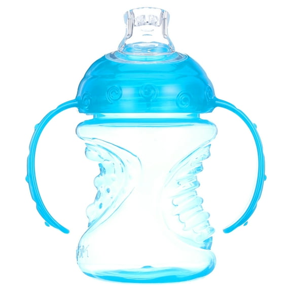 Nuby No-Spill Grip N' Sip Soft Spout Sippy Trainer Cup, 8 fl oz