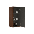 thumbnail image 2 of Wall-Mounted Bathroom Storage Cabinet with Shelves, Floating Space-Saving Organizer for Toilet & Laundry Room, Striped Walnut Finish Pre-Assembled Bath Cabinet, 2 of 5