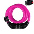 thumbnail image 1 of Candado de bicicleta YONGSHENG combinación digital de 5 dígitos 120 cm rosa, 1 of 4