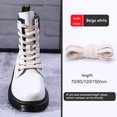 thumbnail image 1 of Cordones de zapatos encerados a prueba de agua Cordones de zapatos planos de algodón Ancho 0.8 CM Botas unisex Zapatillas de deporte casuales Cordones de cuero Cordones Zapatos Strings70cm Gao Jinjia LED, 1 of 2
