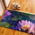 thumbnail image 5 of Stair Rug, Farmhouse Rug, Floral Rug, Bath Rug, Lotus Painting Rugs, Kitchen Rugs, Entry Rugs, Modern Rug, Modern Rug, Printed Rugs, 3.3'x5' - 100x150 cm, 5 of 8