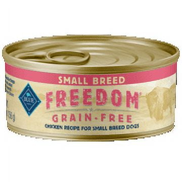 Blue Buffalo Freedom Grain Free Natural Adult Small Breed Wet Dog Food, Chicken 5.5oz cans (Pack of 12)