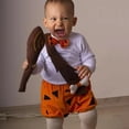 thumbnail image 4 of Pandaie Infant Baby Bone Decoration Caveboys Jumpsuit Boys Halloween Cosplay Suit Fancy Party Outfits Set with Hat Orange,0-3 Months, 4 of 6