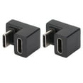 thumbnail image 3 of USB C Coupleur USBC, 2 Pcs Convertisseur Convertisseur USBC Degré Câble USBC Design de Nouvelle Génération, 3 of 14