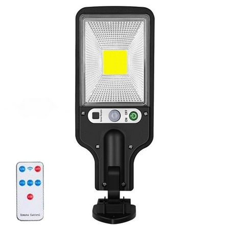 

Ziloco home appliances Solar Street Light IP65 Waterproof Dusk To Da-wn With Motion Sensor LED Security Flo-od Light For Parking Lot Remote Control With 30 COB Lamp Beads