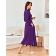 thumbnail image 2 of Ekouaer Women's Robe Long Waffle Knit Bathrobe Lightweight Soft Kimono Robes Loungewear, 2 of 6